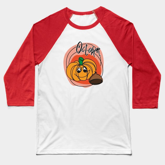 October Baseball T-Shirt by Regal_KiLa